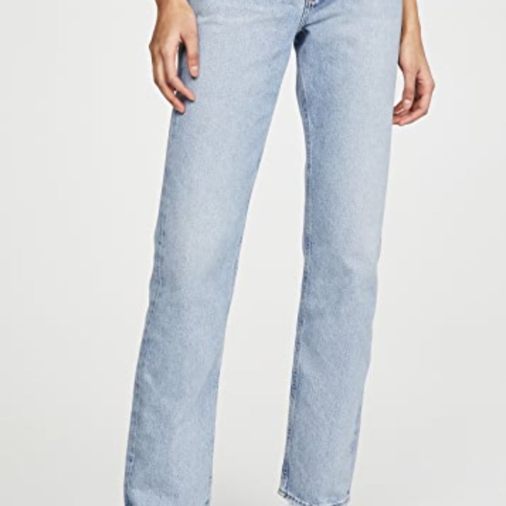 Agolde Lana Mid Rise Vintage Straight Jeans - Picture 3 of 9